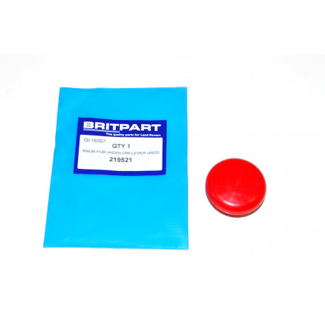 Britpart knob for high/low lever (red) (219521)