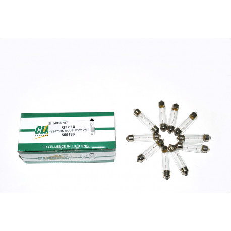 Britpart festoon bulb 12v/10w (559186)