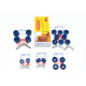 kit silentbloc polybush bleu range rover