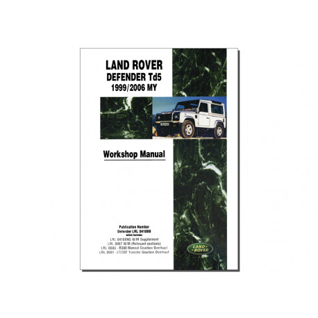 Land rover book-def td5 w/shopmanual 99-06 (0IWTY)