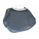 Housse d'assise siege avant vynil gris lisse