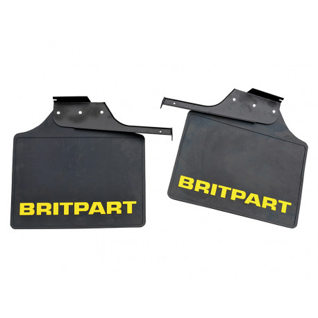 Britpart paire de bavettes arriere large avec logo pour  Defender 110, 130 (64170)