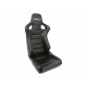 Siege baquet corbeau rrs simili cuir (pair)