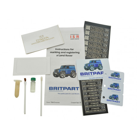 Britpart security marking kit (0JM4P)