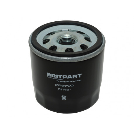 Britpart filtre à huile court Defender 90, 110, 130 et Discovery 2 (LPX100590)