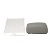 Glace de retro exterieur gauche convexe sans script de vitre Discovery 3, Freelander 2, Range Sport