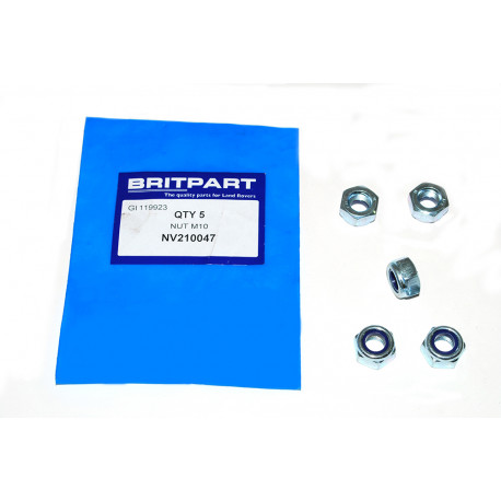 Britpart ecrou a six pans Range P38 (NV210047)