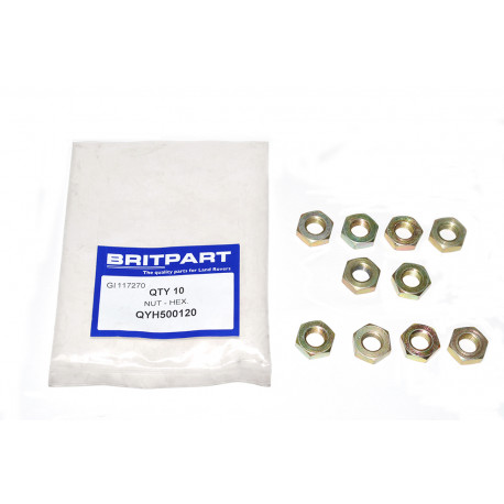 Britpart ecrou a six pans Defender 90, 110, 130 et Discovery 1 (QYH500120)
