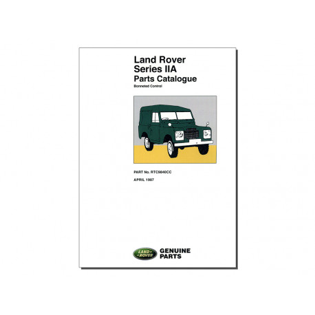 Land rover parts cat. series iia (RTC9840)