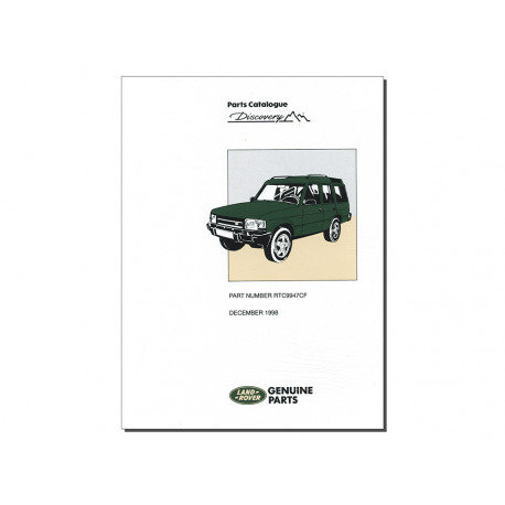 Land rover catalogue anglais pieces det disco Discovery 1 (RTC9947)