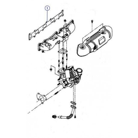 Vm motori joint collecteur échappement Wrangler JK (68027585AA)