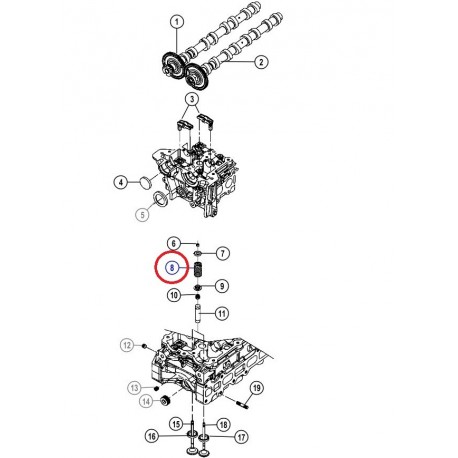 Vm motori ressort de soupape Dodge Nitro (68027472AA)