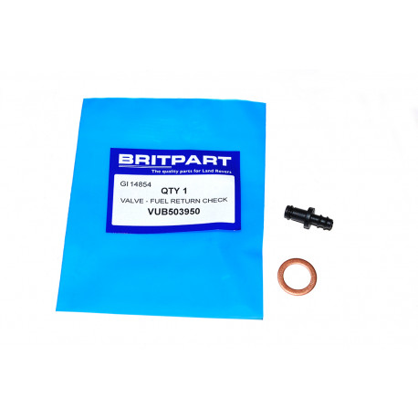 Britpart soupape de retenue retour combu Defender 90, 110, 130 et Discovery 2 (VUB503950)