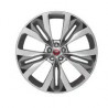 Jante en alliage 22" Double Helix 10 branches - Argent et inserts contrastés F-Pace