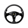 volant momo VINYL NOIR ET SUEDE 350 MM