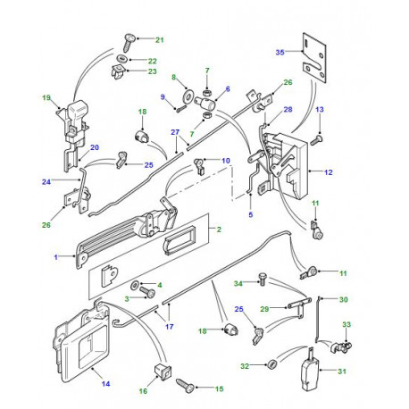 Land rover ecrou insert Defender 90, 110, 130 (MWC1950)