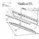 moulure chromée porte arriere gauche Grand Cherokee WH