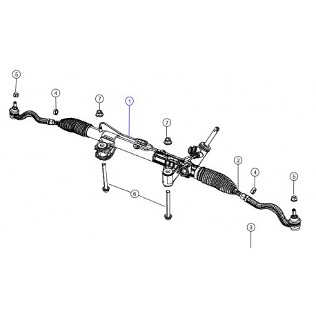 Mopar crémaillère de direction assistée Grand Cherokee WK (52124727AF)