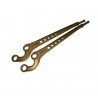 tirants de pont avant grand angle Defender 90, 110, 130, Discovery 1, Range Classic