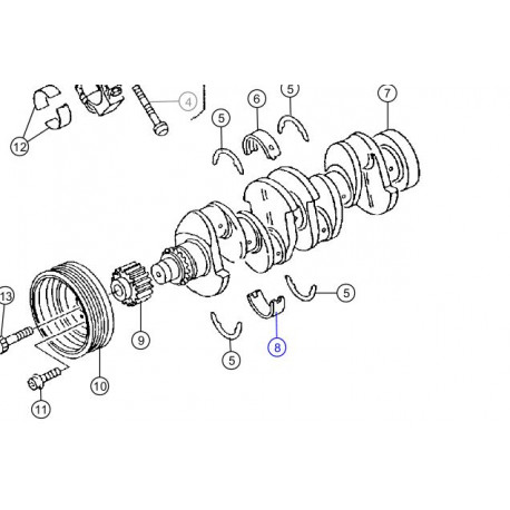 Mopar palier vilebrequin inferieur Dodge Caliber (68001344AB)
