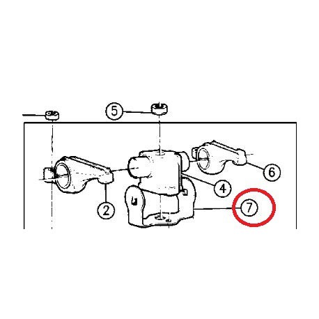 Vm motori plaque support de   culbuteurs (en u) Cherokee XJ (04863861)