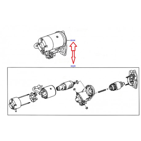 Allmakes 4x4 demarreur (2810030070)