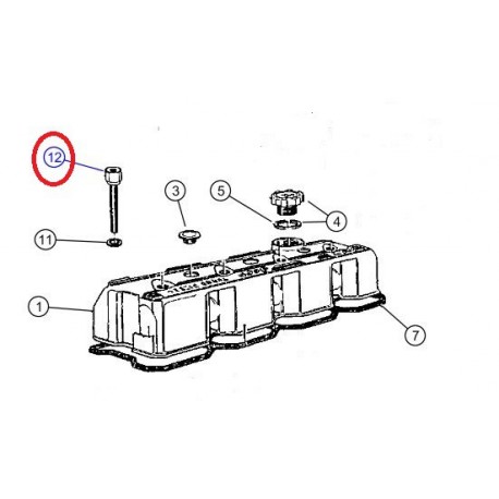 Vm motori vis de cache culbuteurs Cherokee XJ (04863752)