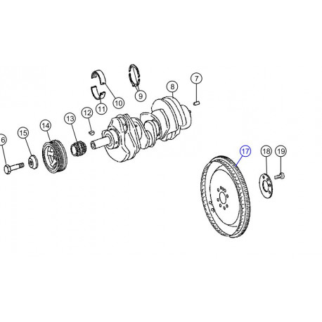 Mopar plaque entrainement (68056958AA)