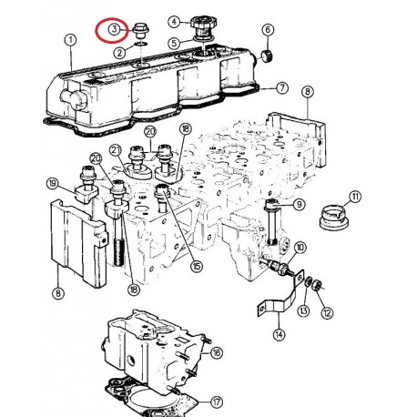 Vm motori vis de fixation de  cache culbuteurs Voyager ES (04720302)