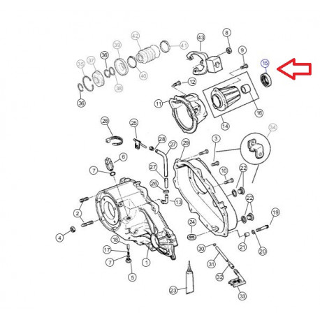 Mopar joint sortie boîte de transfert Cherokee XJ et Wrangler YJ (04638904)