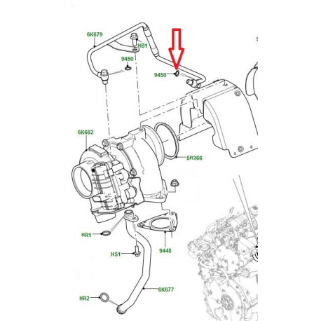 Land rover rondelle cuivre (LR073671)