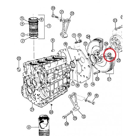 Vm motori joint torique sur volant moteur (petit) (04720240)