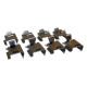 kit ressorts pour plaquettes av/ ar