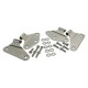 charnieres de portes inox cote intérieur (modèle 2 portes)