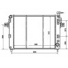 radiateur refroidissement 1999-2000 Grand Cherokee WJ