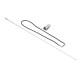 antenne chrome aveccable et fixation Wrangler TJ,  YJ