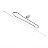 antenne chrome aveccable et fixation Wrangler TJ,  YJ