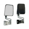 kit 2 retroviseurs exterieur chrome Wrangler TJ,  YJ