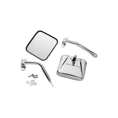 Crown kit 2 retroviseurs inox Wrangler YJ (RT30001)