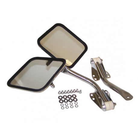 Crown kit 2 retros avec bras en inox Wrangler YJ (RT30003)