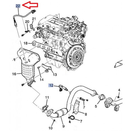 Sonde Lambda TRISCAN 884510018 avant pour Ford Volvo