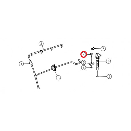 Mopar vis de montage pour injecteur (68036599AA)