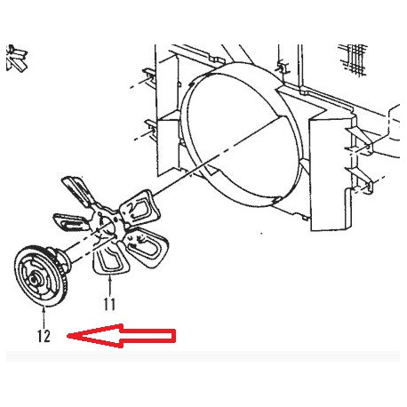 Mopar viscocoupleur (55037688AA)