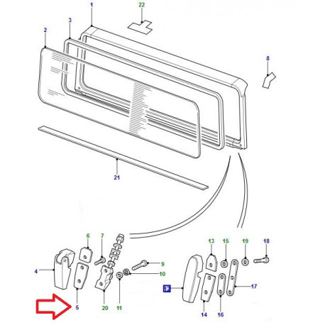 Land rover joint de support (LR055347)