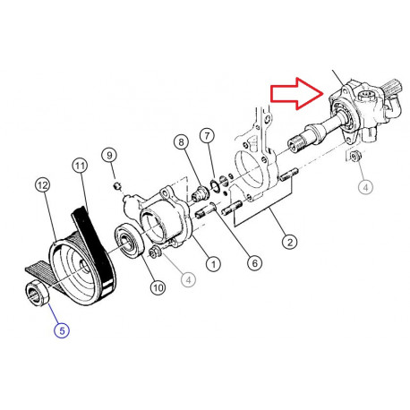 Vm motori pompe de direction  assistee (04883460AA)