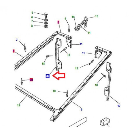 Land rover angle arrière droit (LR039961)