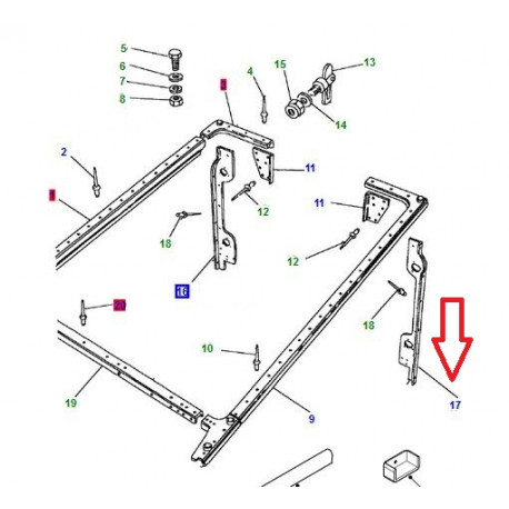 Land rover angle arrière gauche (LR039962)