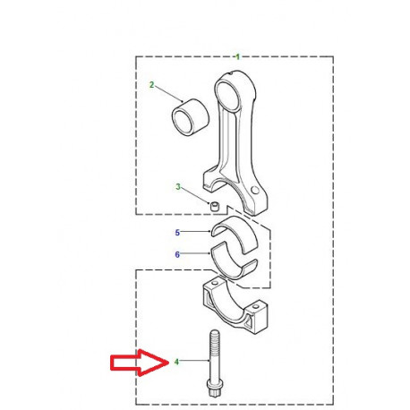 Land rover vis de tete de bielle (LFH100220)