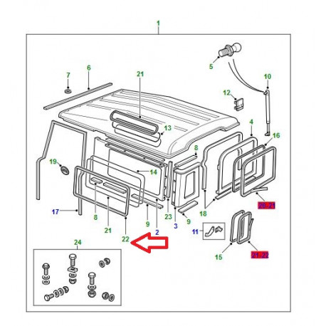 Land rover bague d'etancheite (ALR8337)