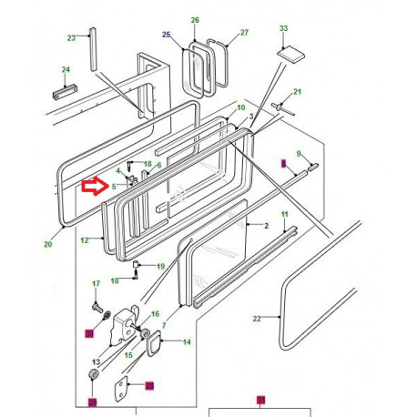 Land rover bague d'etancheite Defender 90, 110, 130 (MWC7614)